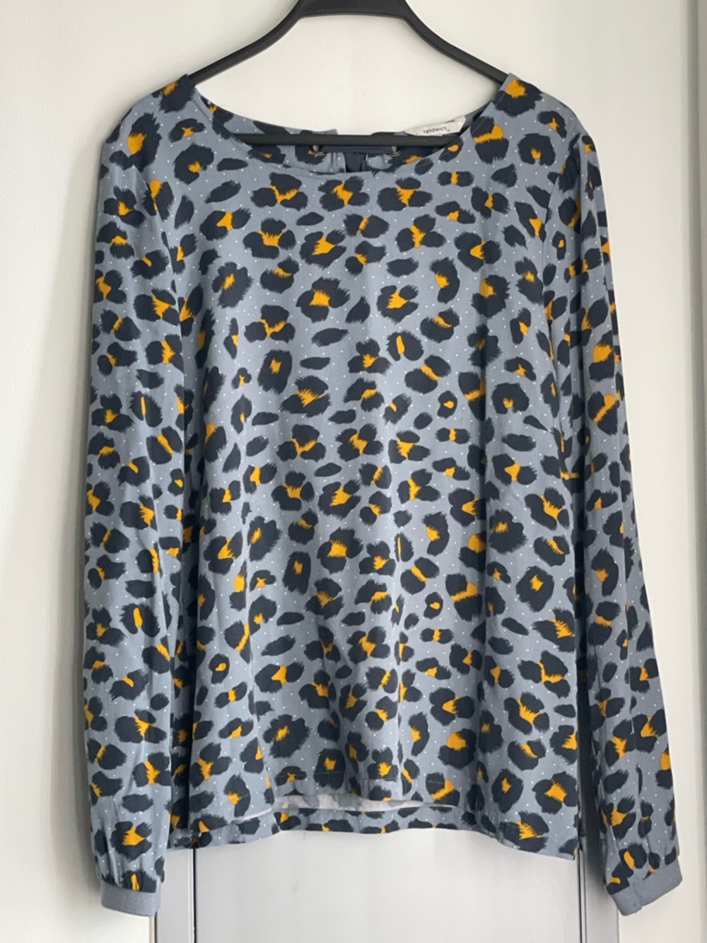 SANDWICH Leopard Print Long Sleeve Blouse